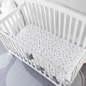 Crib Mattress Topper, Memory Foam Crib and Toddler Bed Mattress Topper with Removable Cover, 52" x 27" x 2"