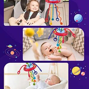 Montessori Toys for 1 Year Old Boy Gifts - Baby Toys 12-18 Months Silicone Pull String Toys for 1 Year Old Girl Gifts Travel Toys Sensory Toys for Toddlers 1-3 1st One Year Old Boy Birthday Girl Gifts