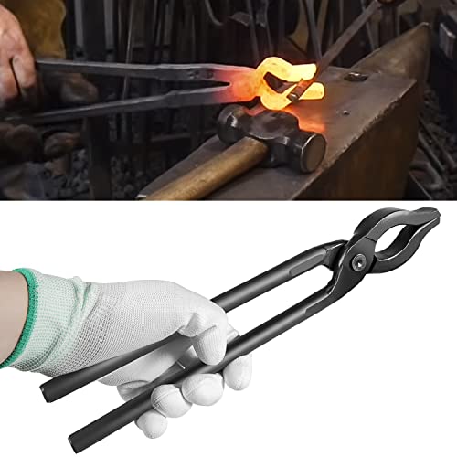0004930-300 Blacksmiths' Tong Hammer For Holding Hot Steel Firmly Fit Blacksmiths Flat Clip(300mm)