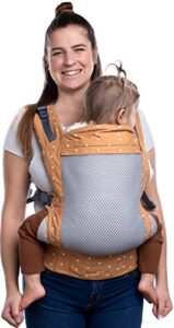 beco toddler carrier with extra wide seat - toddler carrying backpack style and front-carry - lightweight & breathable child carrier - toddler sling carrier 20-60 lbs (cool brick heart)