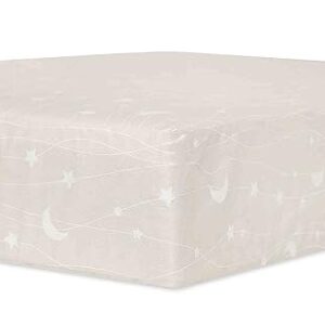 Dream On Me Sparkling Dreams 2 in 1 Crib and Toddler Mattress, Grey Waterproof Vinyl Cover, Greenguard Gold and JPMA Certified, Copper-Infused Toddler Layer, Maximum Support and Safety