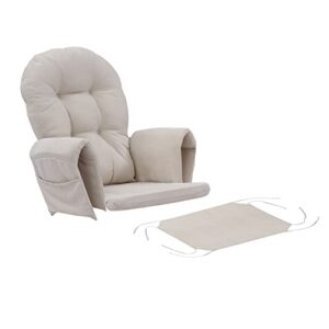 rejoice home atoll glider rocking chair replacement cushion set - beige one size