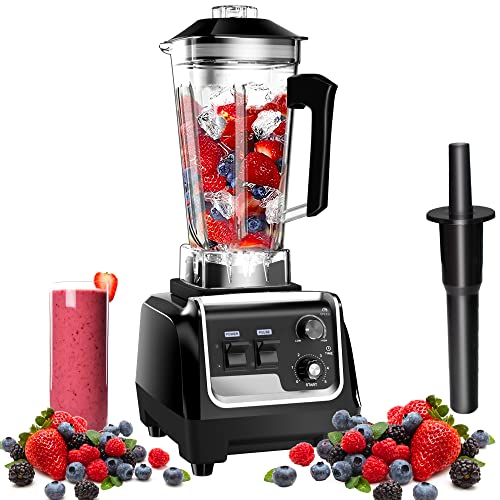 Morzejar Professional Blender, Blenders for Kitchen Max 2200W High Power Home and Commercial Blender with Timer, Heavy Duty Ice Blender 68 OZ Smoothie Maker for Crushing Ice, Frozen Fruit, Fish, ect