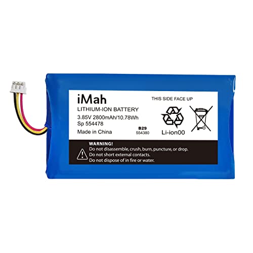 iMah Replacement Sp 554478 Battery Compatible with Infant Optics DXR-8 Pro (Not Compatible with DXR-8) Video Baby Monitor Lithium-ion 3.85V 2800mAh, 1-Pack