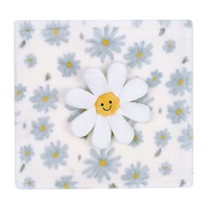 Lambs & Ivy Sweet Daisy Lovey White Flower Plush Security Blanket