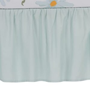 Lambs & Ivy Sweet Daisy Blue/White 3-Piece Floral Baby Crib Bedding Set