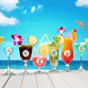 Lucleag 360PCS Summer Stickers for Kids, Individual Cute Hello Summer Beach Watermelon Beer Ice Cream Pineapple Stickers for Hawaii Tropical Party Decoration Summer Party Favor Candy Stickers