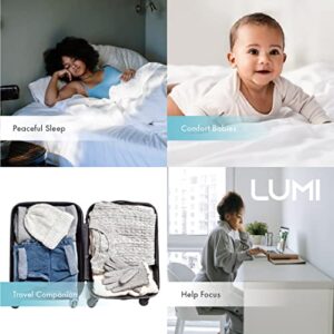 LUMI | Portable White Noise Machine | Baby Sleep Aid with 26 Sounds | White Noise Baby | 3 Lighting Modes | Memory Function | 30, 60, 90 Minute Timer | Sleep Aid for Adults, Children & Babies…