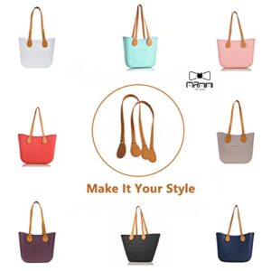 MRMIMI Practical Rope Handle & PU Straps Replacement for Obag Canvas Rubber Bag EVA Tote Handbags Repair Classic Purse Accessories