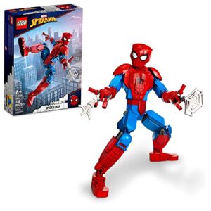 lego marvel spider-man 76226 building toy - fully articulated action figure, superhero movie inspired set with web elements, collectible model for boys, girls, and kids ages 8+