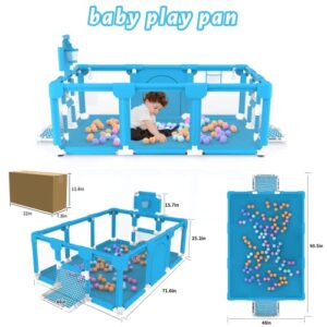 Bouncats Baby playpen, Kids Baby Ball Pit, Playpen for Babies,Indoor & Outdoor Playpen for Babies and Toddlers, Infant Safety Gates with Breath