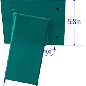 2 Swing Set Brackets, Wooden Swing Hardware Bracket, Playground Equipment Parts, Green(Screws Included)