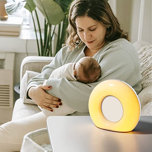 DailyBody Sound Machine White Noise Machine with 30 Soothing Sounds 12 Colors Night Light 36 Levels Volume 5 Timers & Memory Function Effectively Blocks Noise Ideal Sleep Machine for Baby Kids Adults