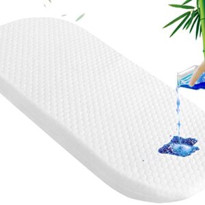 baby bassinet mattress topper with waterproof bamboo cover 15" x 30" x 1.5", breathable oval bassinet mattress pad ultra soft, for moses basket, fit many cradle brand and style
