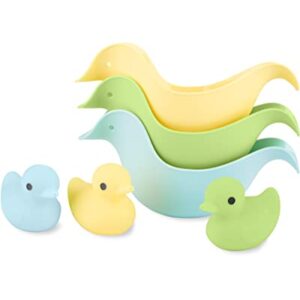Simple Joys by Carter's Baby Duck Rinse Cups and Squirties Bath Toy Bundle, One Size