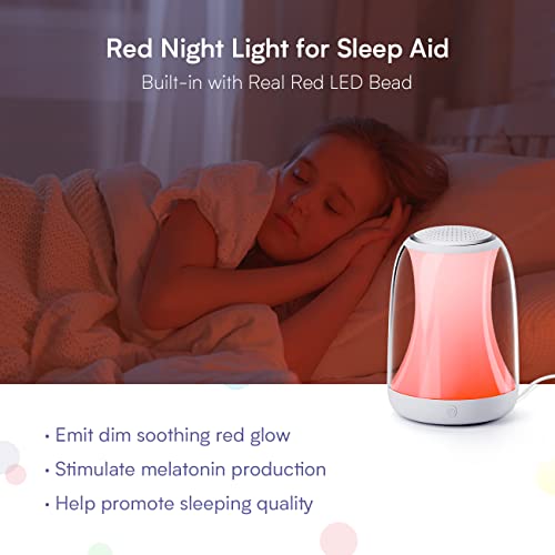 Hotmoon Baby Night Light with White Noise Machine for Adults Kids, Touch Nursery Lamp, Soothing Sounds Lullaby Sleeping Light for Mom Breastfeeding Care, Baby Essentials for Newborn, Remote Control