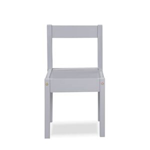 Olive & Opie Gibson 3-Piece Dry Erase Kids Table & Chair Set, Gray