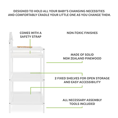 Sweetpea Baby Jasmine Changing Table, White