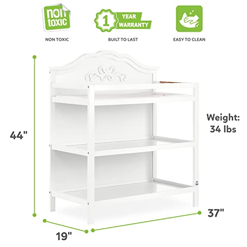 Sweetpea Baby Jasmine Changing Table, White