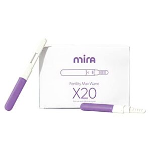 mira fertility max wands, 20 individually packaged single-use, tracks pregnanediol-3-glucuronide (pdg), luteinizing hormone (lh), and estradiol metabolite (e3g)