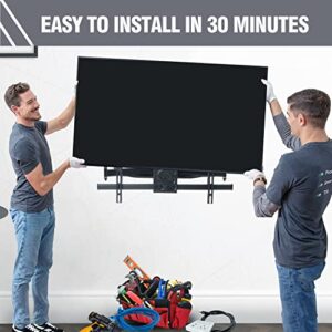 Full Motion TV Mount for 37-86inch TVs, TV Wall Mount with Dual 30inch Long Arm, Wall Mount TV Bracket Swivel and Tilt Holds up to 165lbs,VESA 600x400mm Fits 24" 18" 16" Wood Studs by FORGING MOUNT