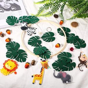 Baby Mobile for Crib Woodland Nursery Room Decor Baby Nursery Decor Jungle Animals Crib Mobile Farm Animals Crib Decorations for Baby Woodland Animals Baby Gifts Felt Nursery Mobiles (Vivid Style)