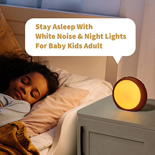 iDealSleep White Noise Machine with 30 Soothing Sounds & 12 Color Night Lights Auto-Off Timer Calming Sleep Machine with Memory Function for Baby Kids Adult Sound Masking Machine for Office Privacy