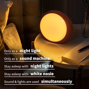 iDealSleep White Noise Machine with 30 Soothing Sounds & 12 Color Night Lights Auto-Off Timer Calming Sleep Machine with Memory Function for Baby Kids Adult Sound Masking Machine for Office Privacy