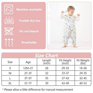 HOMEAL Baby Sleep Sack,Summer Toddler Sleep Sacks 2t-3t Sleep Sack Toddler,Toddler Sleeping Sack with Legs,Sleeveless Sleep Sack Baby,Light Weighted Sleep Sacks Baby for Early Walkers,12months-7T