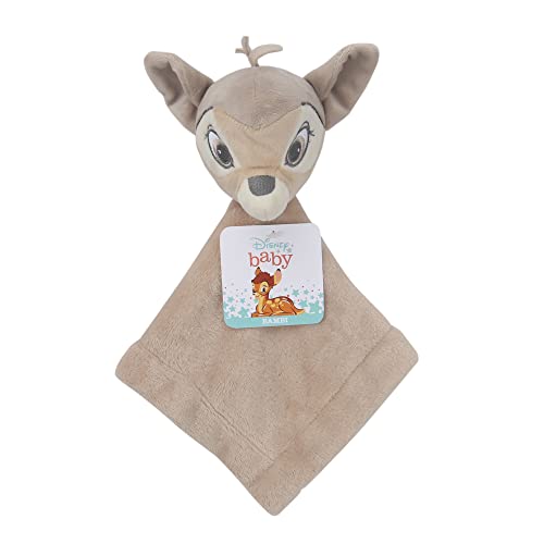 Lambs & Ivy Disney Baby Bambi Deer/Fawn Security Blanket/Lovey - Taupe