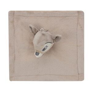 Lambs & Ivy Disney Baby Bambi Deer/Fawn Security Blanket/Lovey - Taupe