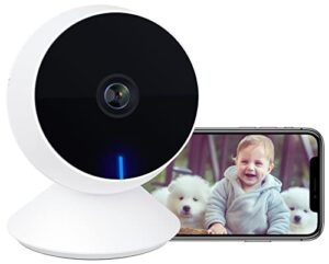 laxihub 5ghz wifi camera, 2k pet cam indoor security camera baby/elder/dog/pet monitor with phone app, motion detection, 2-way audio, night vision, compatible with alexa/google assistant