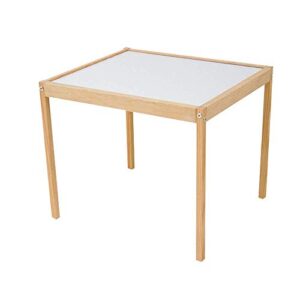 Kit | Premium Solid Wood Table and 2 Chairs Set for Toddlers (Ages 1-3) - Ideal for Children's Playrooms