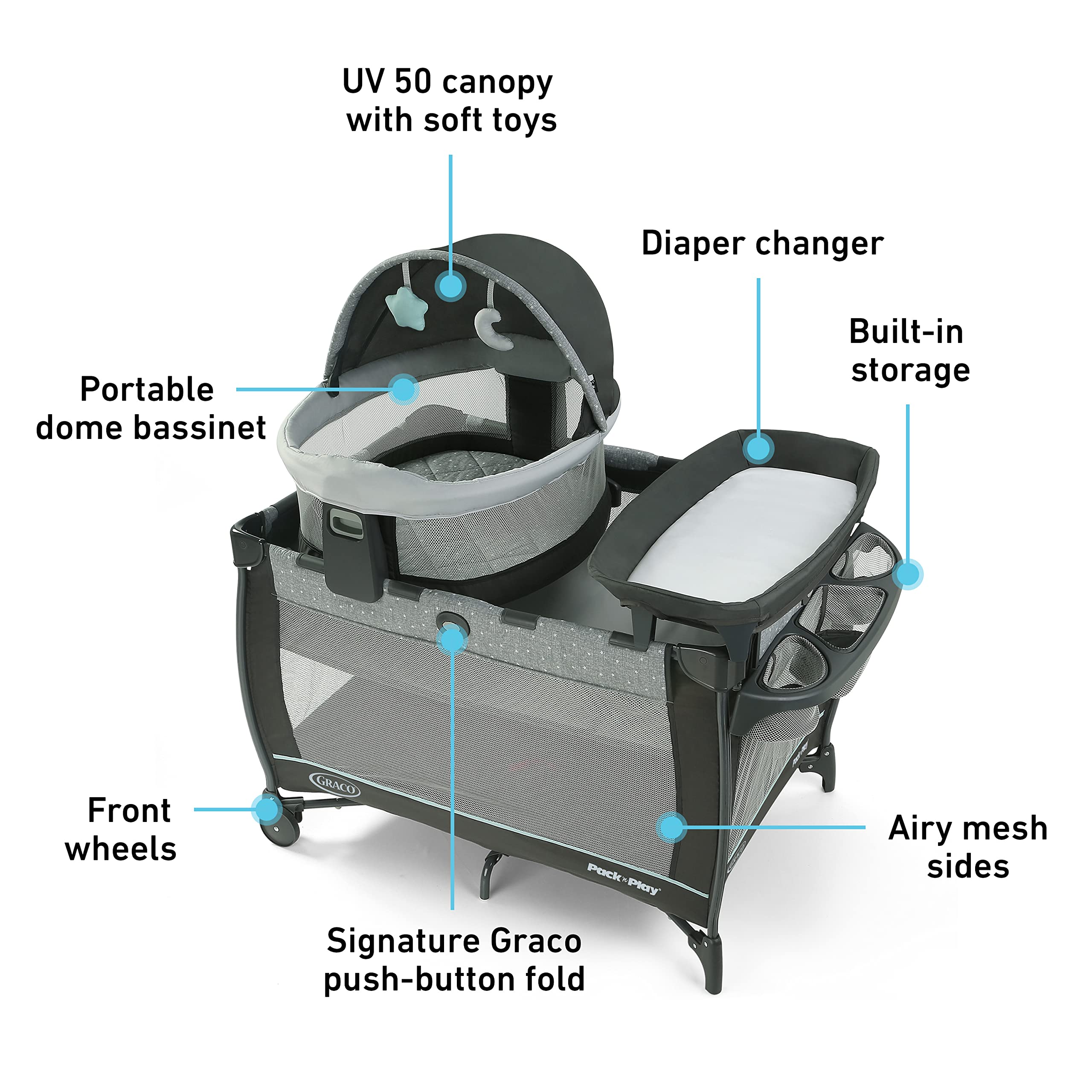 Graco® Pack ‘n Play® Travel Dome™ DLX Playard, Astin