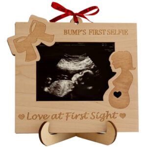 heart's sign love at first sight ultrasound frame | mom to be and pregnant mom gifts | sonogram picture frames | new mom gifts for women sonogram frame