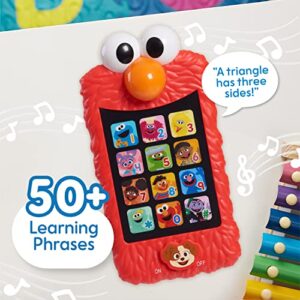 Sesame Street Learn with Elmo Pretend Play Phone, Learning and Education, Officially Licensed Kids Toys for Ages 2 Up, Gifts and Presents by Just Play