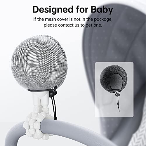 GUSGU Mini Stroller Fan Clip-on for Baby, Small Portable Fan Rechargeable and Handheld, USB Cooling Fan with 3 Adjustable Speeds and Flexible Tripod for Travel, Car Seat, Camping, and Bedroom