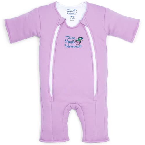 Baby Merlin's Magic Sleepsuit - 100% Cotton Baby Transition Swaddle - Baby Sleep Suit - Cream - 6-9 Months