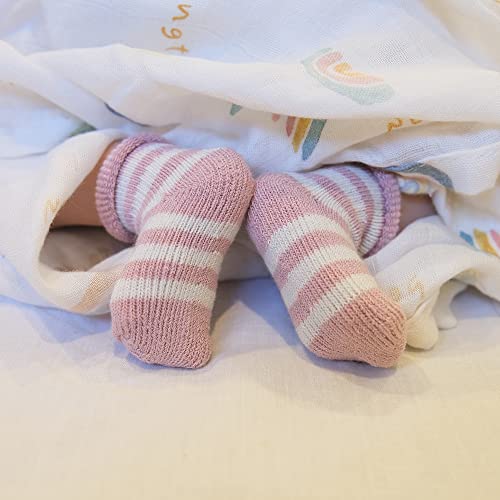 Preemie Socks - Neutral Earth-Toned Color Preemie Newborn Socks Cotton Gender Neutral Baby Socks - Soft & Gentle Baby Socks Preemie to Newborn - Unisex Newborn Gifts - Premie Socks Girls……