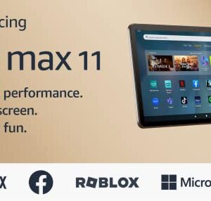 Introducing Amazon Fire Max 11 tablet, our most powerful tablet yet, vivid 11" display, octa-core processor, 4 GB RAM, 14-hour battery life, 64 GB, Gray