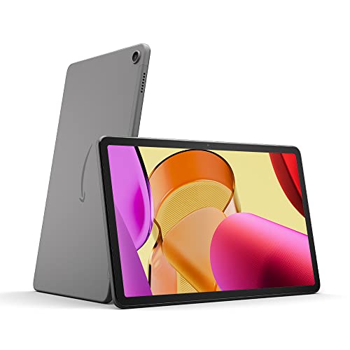 Introducing Amazon Fire Max 11 tablet, our most powerful tablet yet, vivid 11" display, octa-core processor, 4 GB RAM, 14-hour battery life, 64 GB, Gray