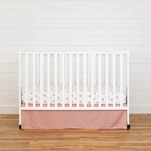 Cokouchyi 3 Piece Boho Rainbow Crib Bedding Set, Standard Size Baby Bedding Set, Neutral Rainbow Boho Nursery Bedding for Boys and Girls, Baby Crib Set- Crib Sheet, Comforter & Crib Skirt