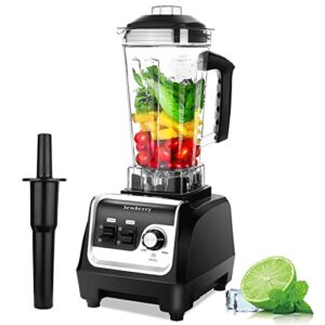 blender professional countertop blender, 2200w high speed commercial blender for shakes and smoothies with 70oz bpa free container, smoothie maker for crushing ice, frozen dessert, and nuts etc.