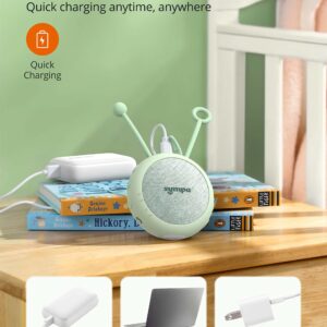 Portable Sound Machine,Sympa White Noise Machine for Baby,Sleep Sound Machine with Night Light,10 Natural Soothing Sounds,16H Playtime,Auto-Off Timers for Relaxing Sleep Aid for Baby Adult