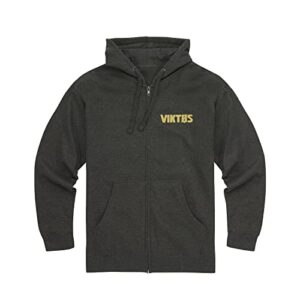 VIKTOS Men's Dia De Los Quatros Hoodie, Charcoal Heather, Size: X-Large