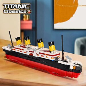 JOJO&Peach Titanic Stem Toys, 2 in 1 Titanic Model & Transform Robot Building Kit, Collectible Display Model Set, Stem Projects Toys Gifts for Kids Age 8+ and Adults (550 Pieces)