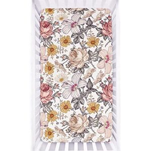 Floral Crib Sheet,Baby Blanket,Changing Pad Covers