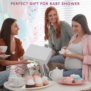 Jasmyn & Greene New Mom Gifts Basket - 9 Luxury Baby Shower Gifts for New Mom to Be. Pregnant Mom Spa Kit Care Package. New Baby Gift Set with Spa Gifts for Women and Newborn Baby Essentials.