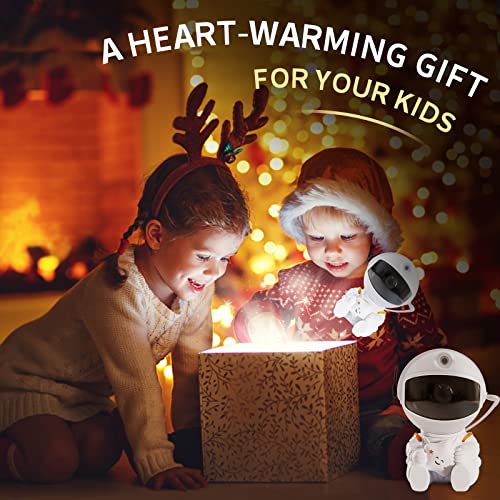 Astronaut Star Projector, Nebula Galaxy Projector Night Light, Remote Control and 360°Rotation Magnetic Head Nebula Lamp for Bedroom/Kids Room/Ceiling/Room Decoration (2nd Version Astronaut)