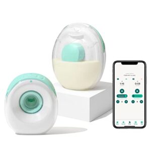 willow go breast pump | willow wearable double electric breast pump, hands free, cord free | discreet and quiet in bra design with app control | 21mm and 24mm flange